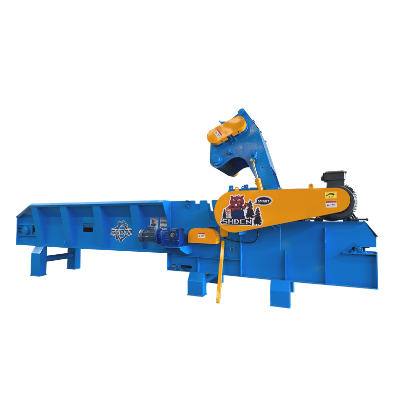 Stationary wood chipper